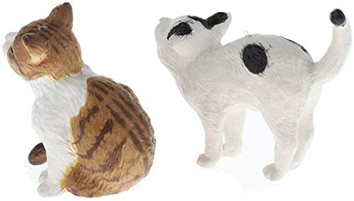 Amazon | 4個セット 1/12ドールハウス ミニチュア 猫 動物モデル